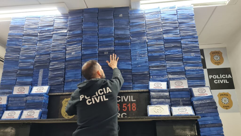 Polícia Civil gaúcha faz a maior apreensão de cocaína de sua história; mais de meia tonelada