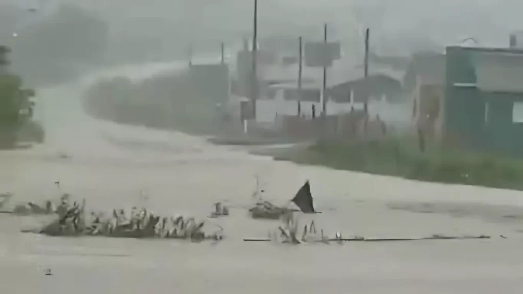 Chuva extrema causa alagamentos e inundações em São Sepé