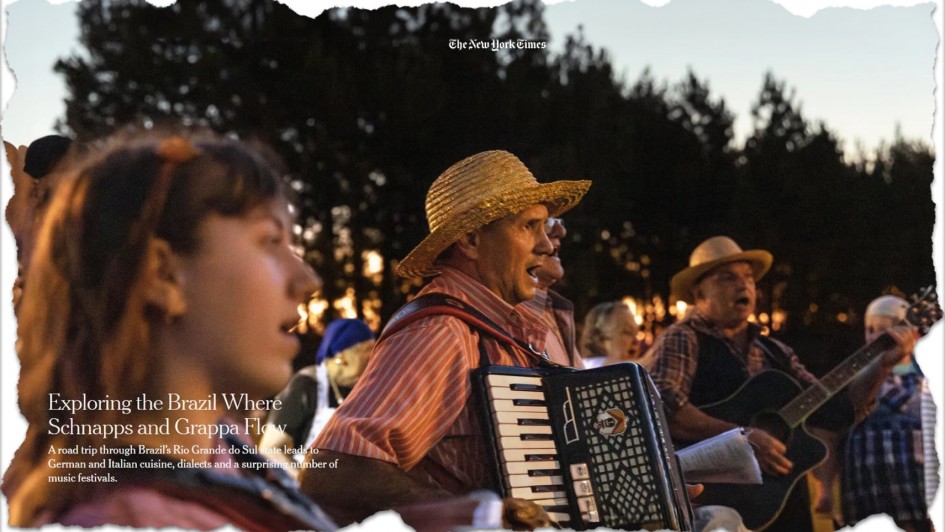 Cidades gaúchas, como Gramado e Antônio Prado, recebem destaque no jornal The New York Times