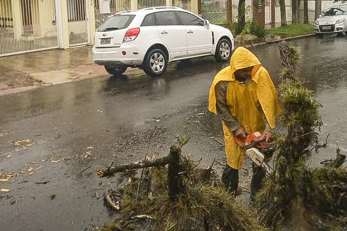 Alerta da defesa civil de Porto Alegre